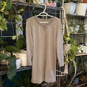 Madewell Heather Gray Sweatshirt Dress